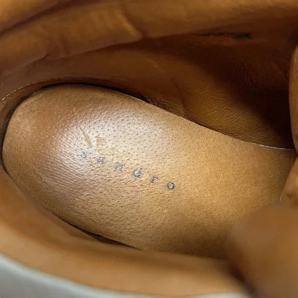 Sandro Albatorock Sneakers High Top Lace Up Shoes Leather Suede Wedge Blue US 9 - Picture 9 of 10